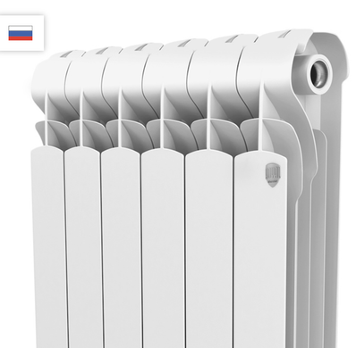 радиатор алюминиевый Indigo (500/100) - 4 секц., Royal Thermo Rus, белый