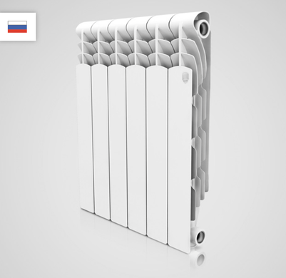 радиатор алюминиевый Revolution (500/ 80) - 4 секц., Royal Thermo Rus, белый
